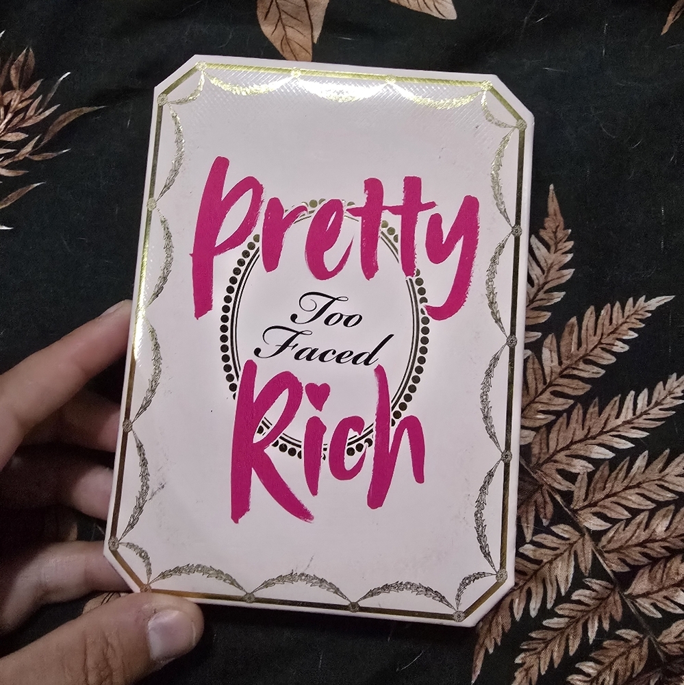Too Faced Pretty Rich Palette with Pink and Gold Accents